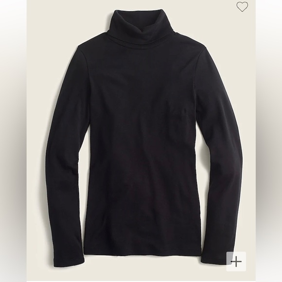 J. Crew Black Perfect Fit Turtleneck - Picture 1 of 3